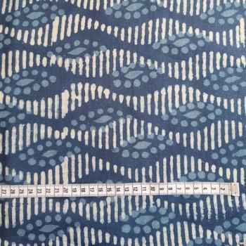 Preview: Indigo Hand Block Print aus Indien – WAVE